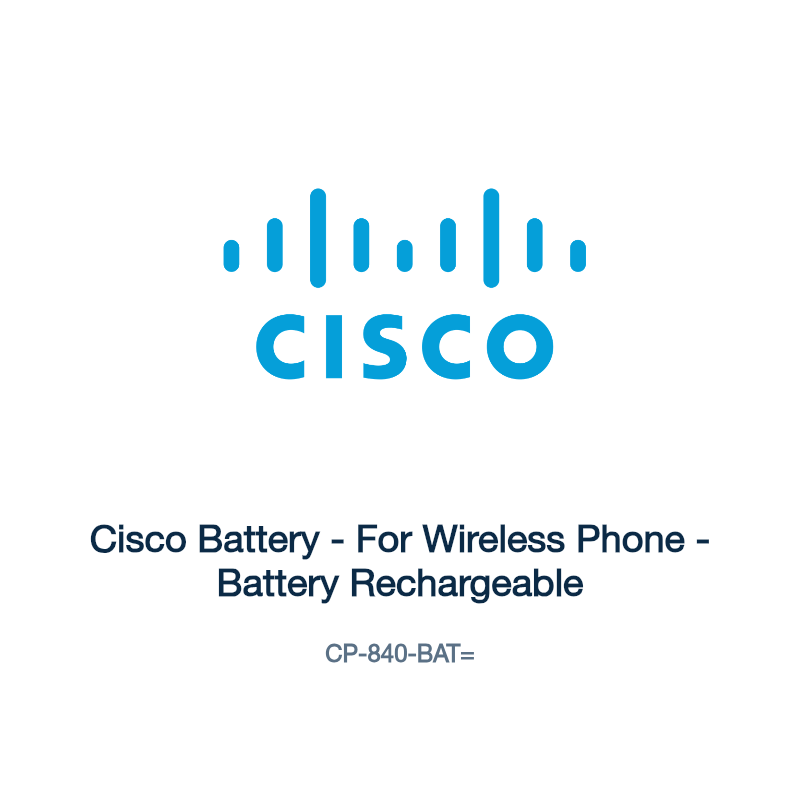 CP-840-BAT=: Cisco Battery - For Wireless Phone - Battery Rechargeable