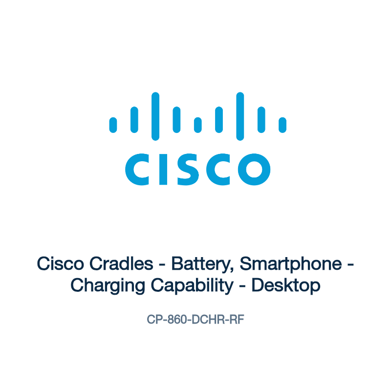 CP-860-DCHR-RF: Cisco Cradles - Battery, Smartphone - Charging Capability - Desktop
