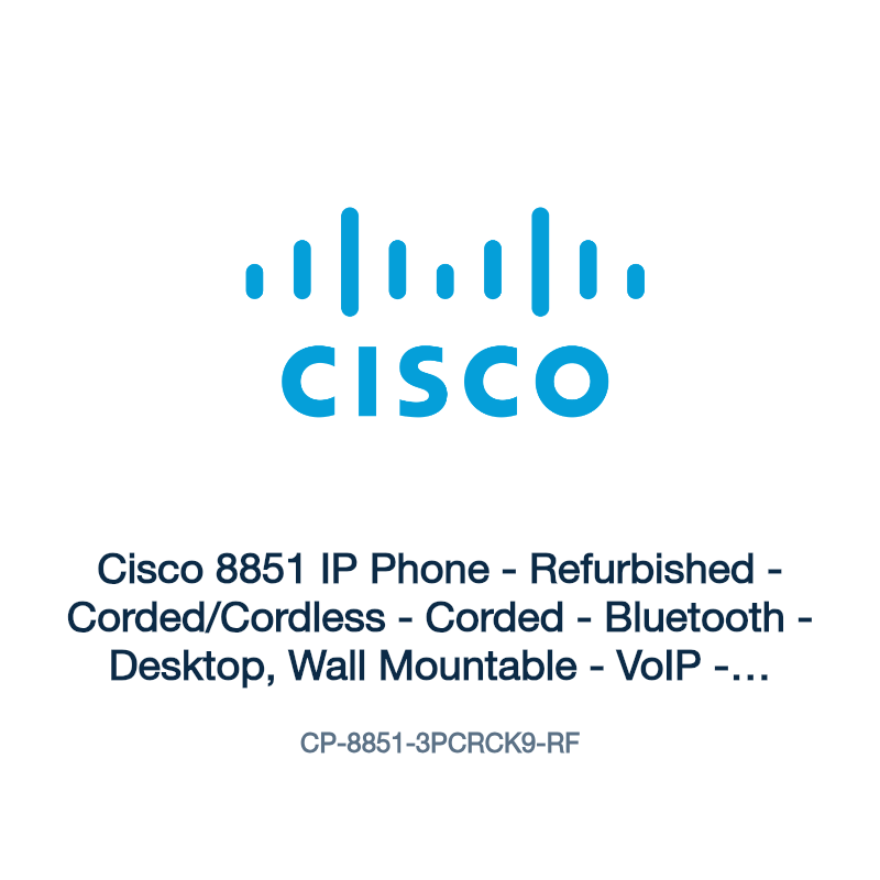 CP-8851-3PCRCK9-RF: Cisco 8851 IP Phone