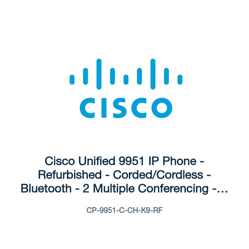 CP-9951-C-CH-K9-RF: Cisco Unified 9951 IP Phone