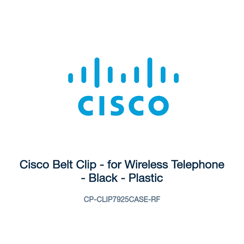 CP-CLIP7925CASE-RF: Cisco Belt Clip - for Wireless Telephone - Black - Plastic