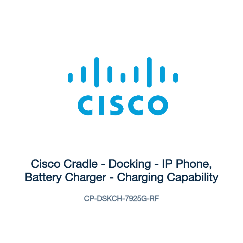 CP-DSKCH-7925G-RF: Cisco Cradle - Docking - IP Phone, Battery Charger - Charging