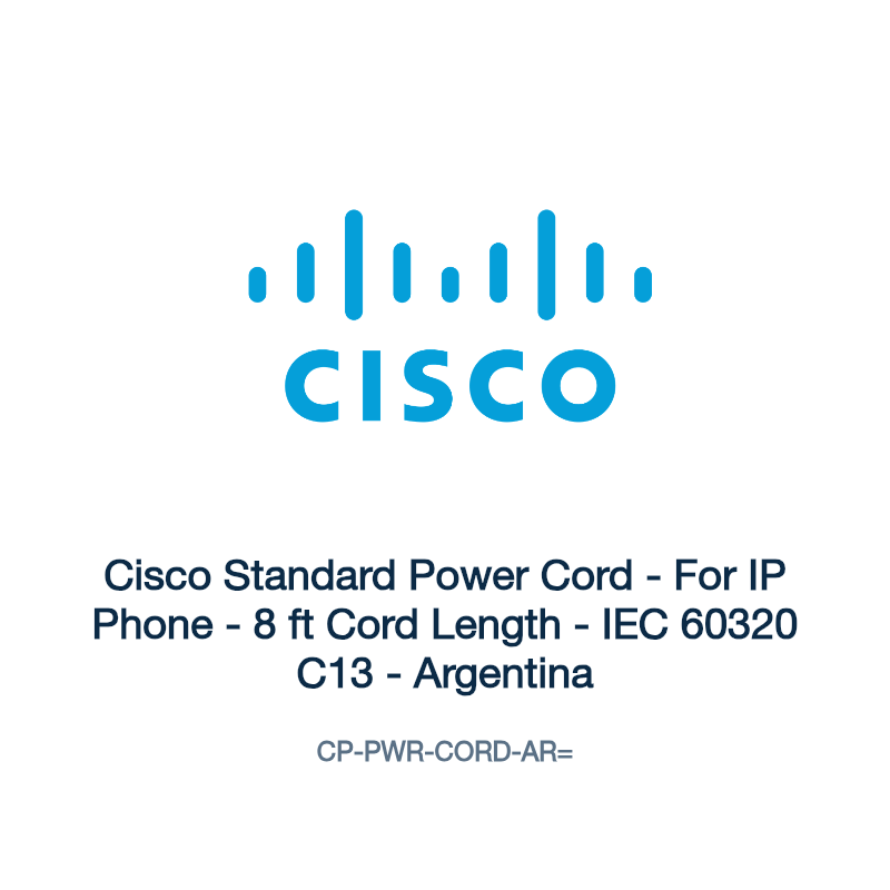 CP-PWR-CORD-AR=: Cisco Standard Power Cord