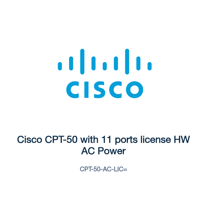 CPT-50-AC-LIC=: Cisco CPT-50 with 11 ports license HW AC Power