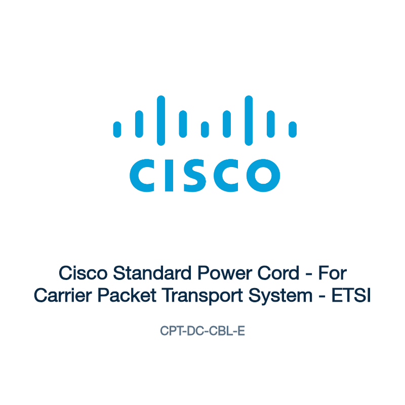 CPT-DC-CBL-E: Cisco Standard Power Cord