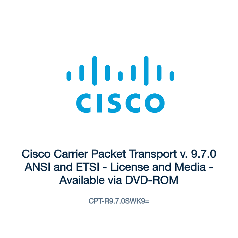 CPT-R9.7.0SWK9=: Cisco Carrier Packet Transport v. 9.7.0 ANSI and ETSI