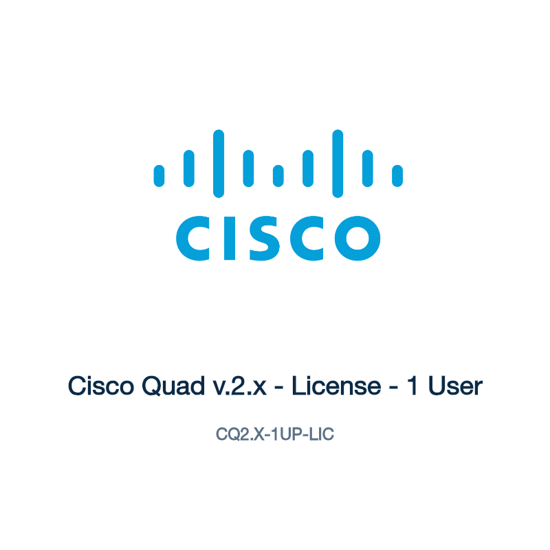 CQ2.X-1UP-LIC: Cisco Quad v.2.x
