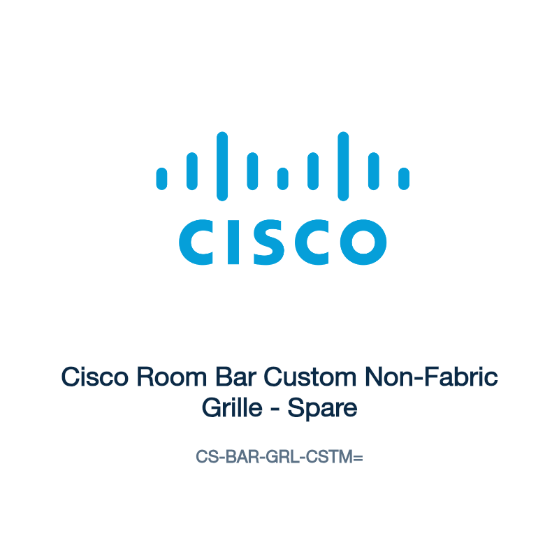 CS-BAR-GRL-CSTM=: Cisco Room Bar Custom Non-Fabric Grille