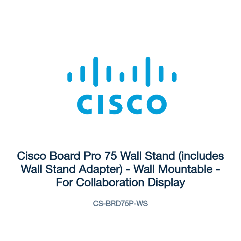 CS-BRD75P-WS: Cisco Board Pro 75 Wall Stand (includes Wall Stand Adapter)