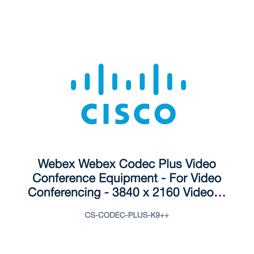 CS-CODEC-PLUS-K9++: Webex Webex Codec Plus Video Conference Equipment