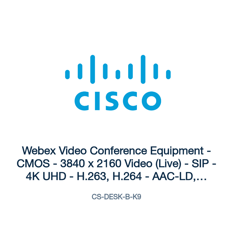 CS-DESK-B-K9: Webex Video Conference Equipment