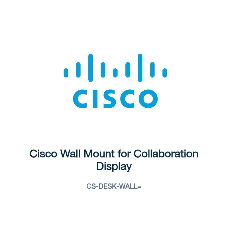 CS-DESK-WALL=: Cisco Wall Mount for Collaboration Display