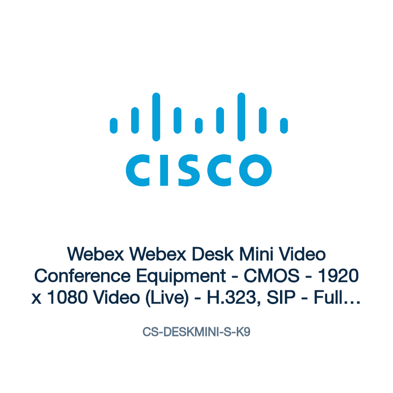 CS-DESKMINI-S-K9: Webex Webex Desk Mini Video Conference Equipment