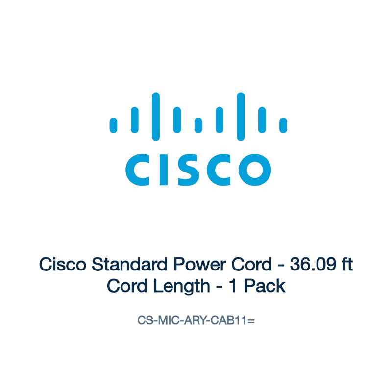 CS-MIC-ARY-CAB11=: Cisco Standard Power Cord