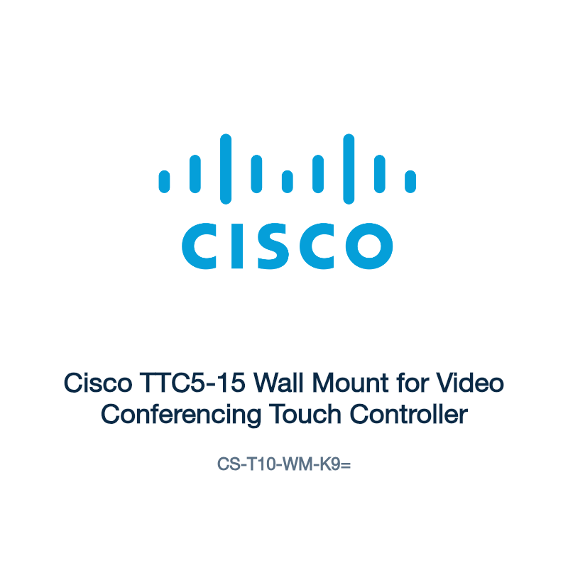 CS-T10-WM-K9=: Cisco TTC5-15 Wall Mount for Video Conferencing Touch Controller