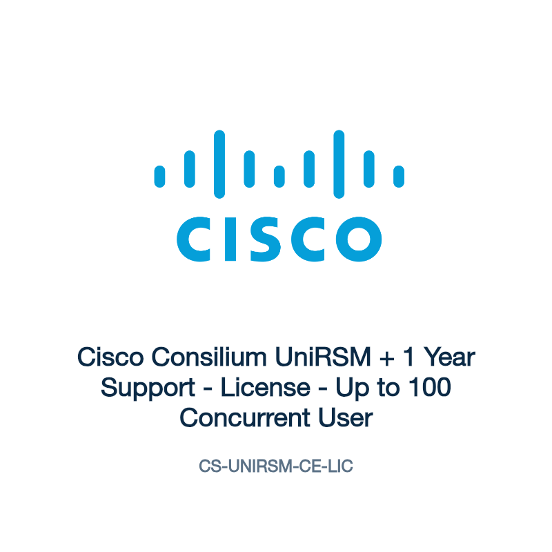 CS-UNIRSM-CE-LIC: Cisco Consilium UniRSM + 1 Year Support