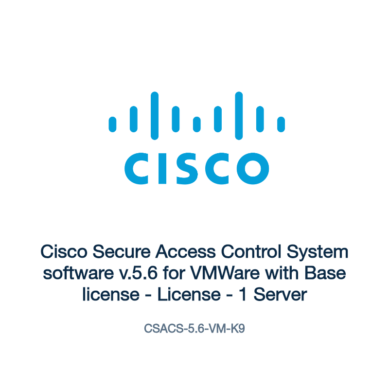 CSACS-5.6-VM-K9: Cisco Secure Access Control System software v.5.6 for VMWare with