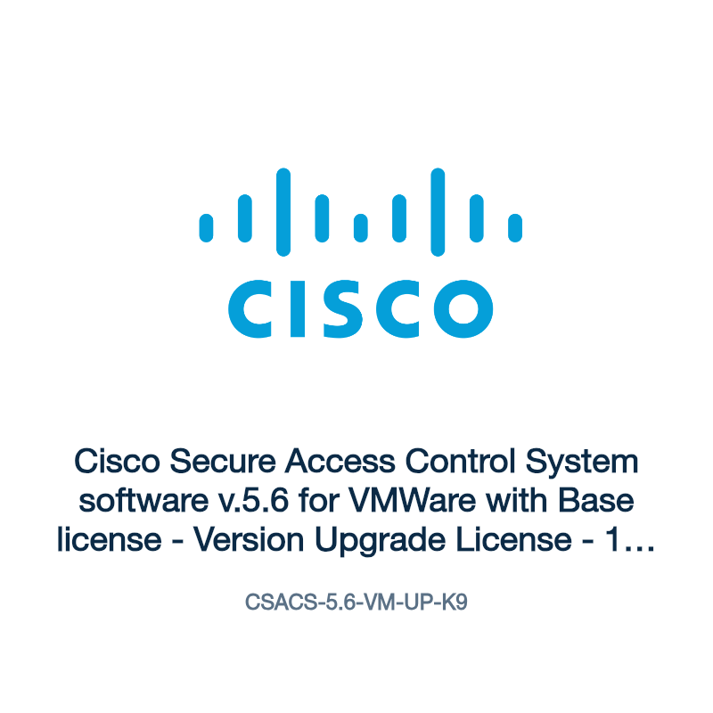 CSACS-5.6-VM-UP-K9: Cisco Secure Access Control System software v.5.6 for VMWare with