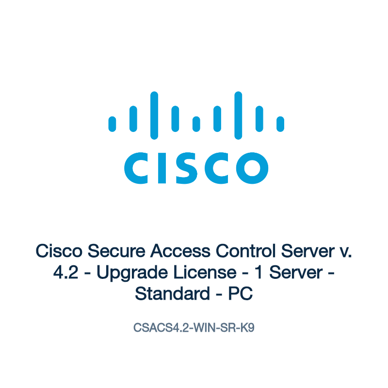 CSACS4.2-WIN-SR-K9: Cisco Secure Access Control Server v. 4.2