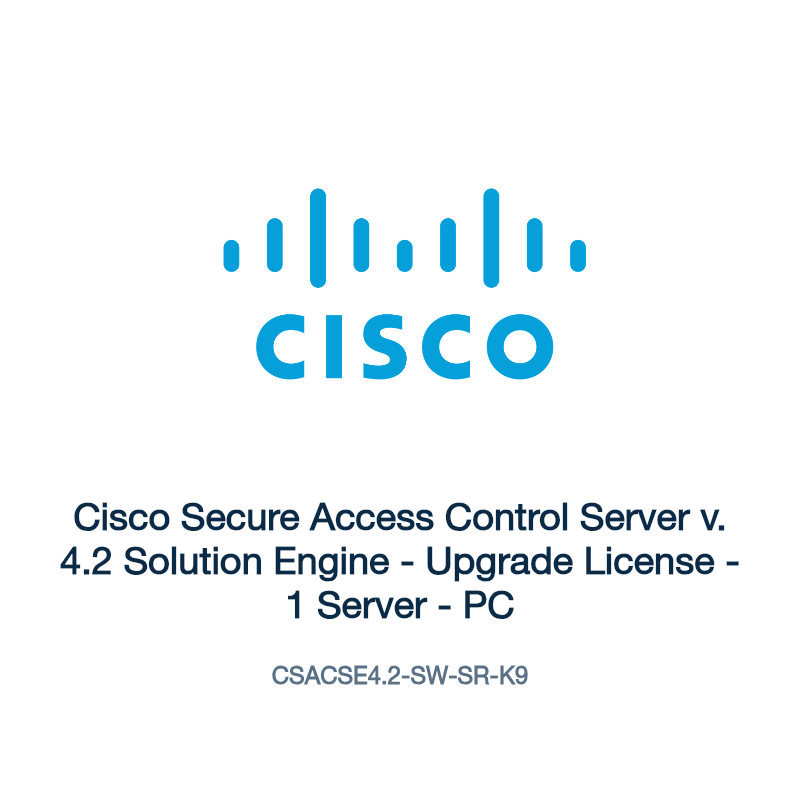 CSACSE4.2-SW-SR-K9: Cisco Secure Access Control Server v. 4.2 Solution Engine