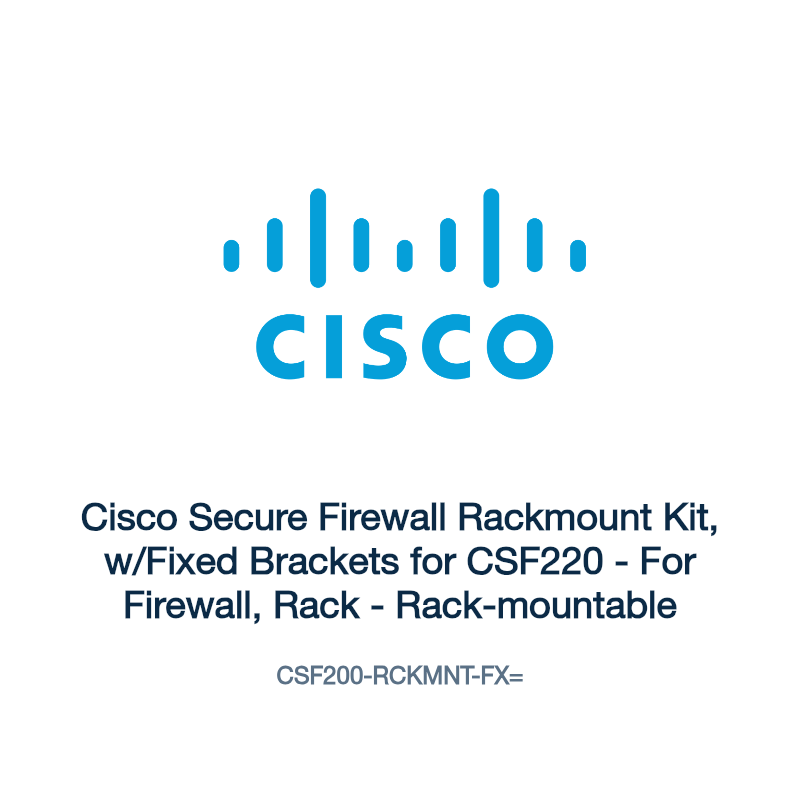 Cisco Secure Firewall Rackmount Kit, w/Fixed Brackets for CSF220 - For Firewall, Rack - Rack-mountable
