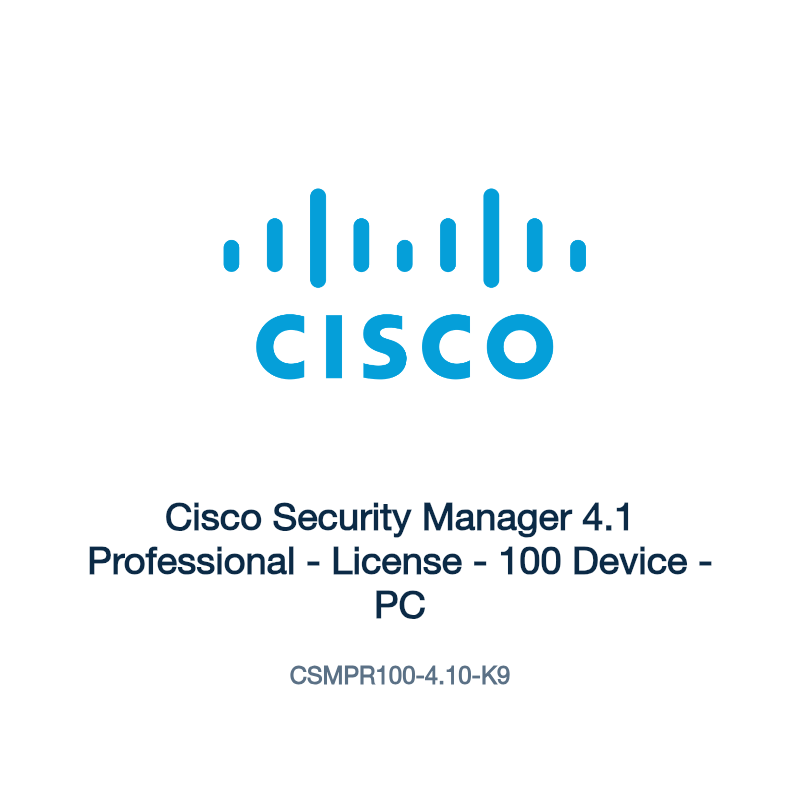CSMPR100-4.10-K9: Cisco Security Manager 4.1 Professional