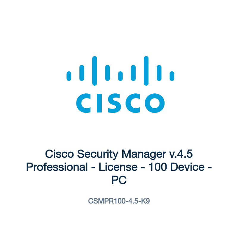 CSMPR100-4.5-K9: Cisco Security Manager v.4.5 Professional