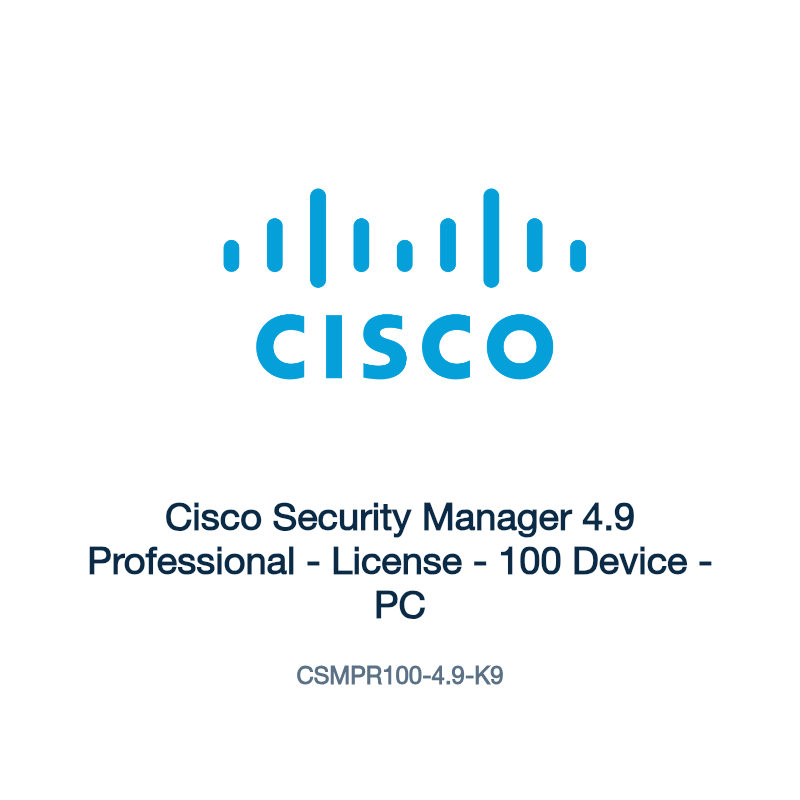 CSMPR100-4.9-K9: Cisco Security Manager 4.9 Professional