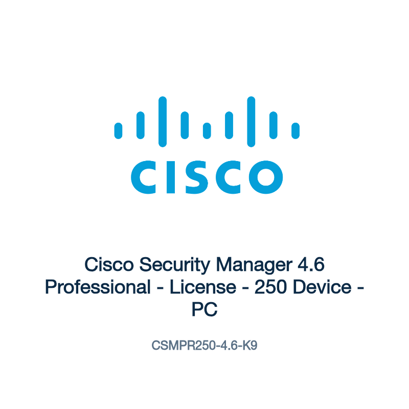 CSMPR250-4.6-K9: Cisco Security Manager 4.6 Professional