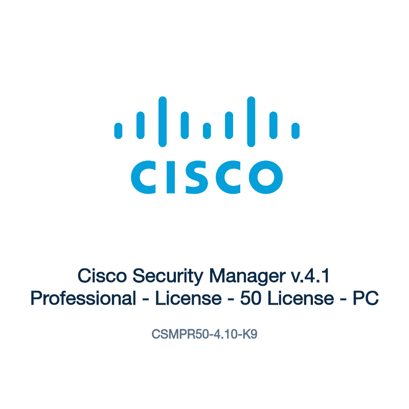 CSMPR50-4.10-K9: Cisco Security Manager v.4.1 Professional