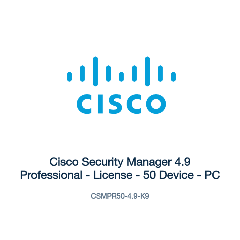 CSMPR50-4.9-K9: Cisco Security Manager 4.9 Professional