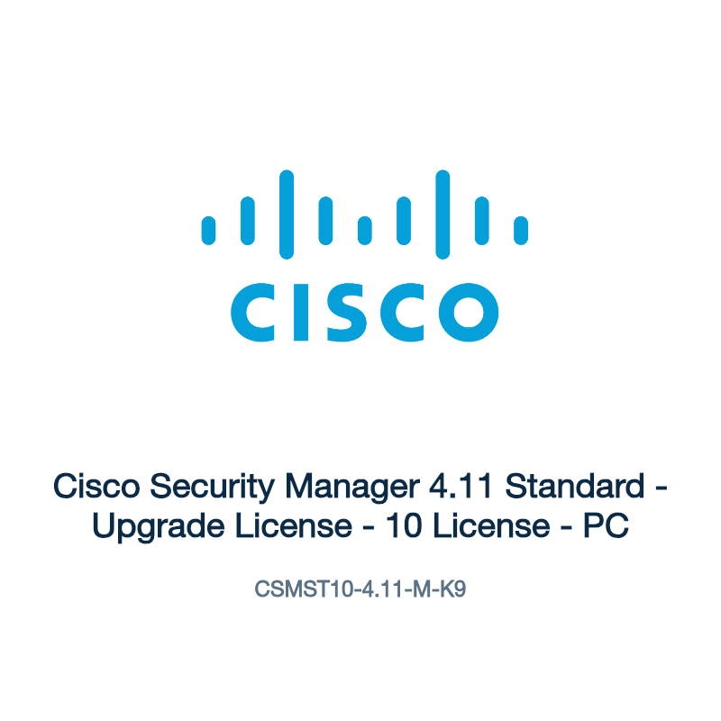 CSMST10-4.11-M-K9: Cisco Security Manager 4.11 Standard