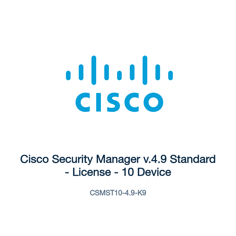 CSMST10-4.9-K9: Cisco Security Manager v.4.9 Standard