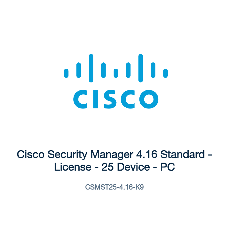 CSMST25-4.16-K9: Cisco Security Manager 4.16 Standard