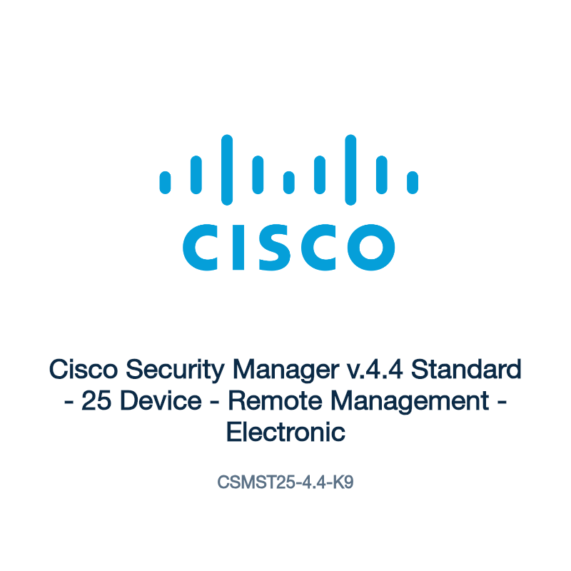 CSMST25-4.4-K9: Cisco Security Manager v.4.4 Standard