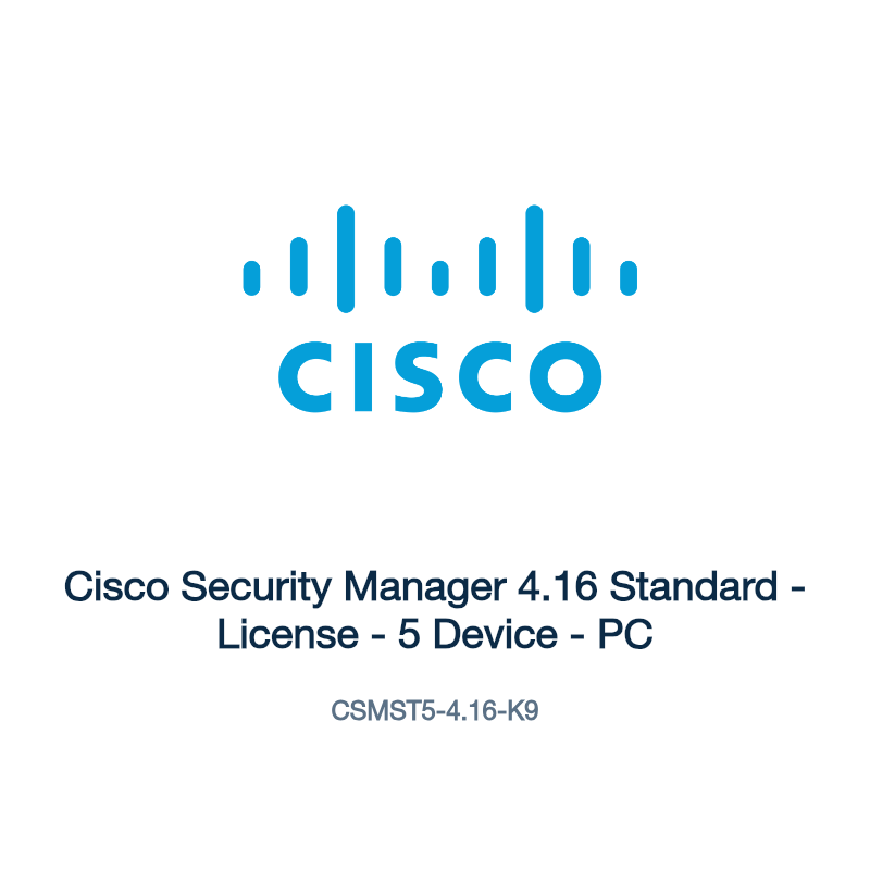 CSMST5-4.16-K9: Cisco Security Manager 4.16 Standard