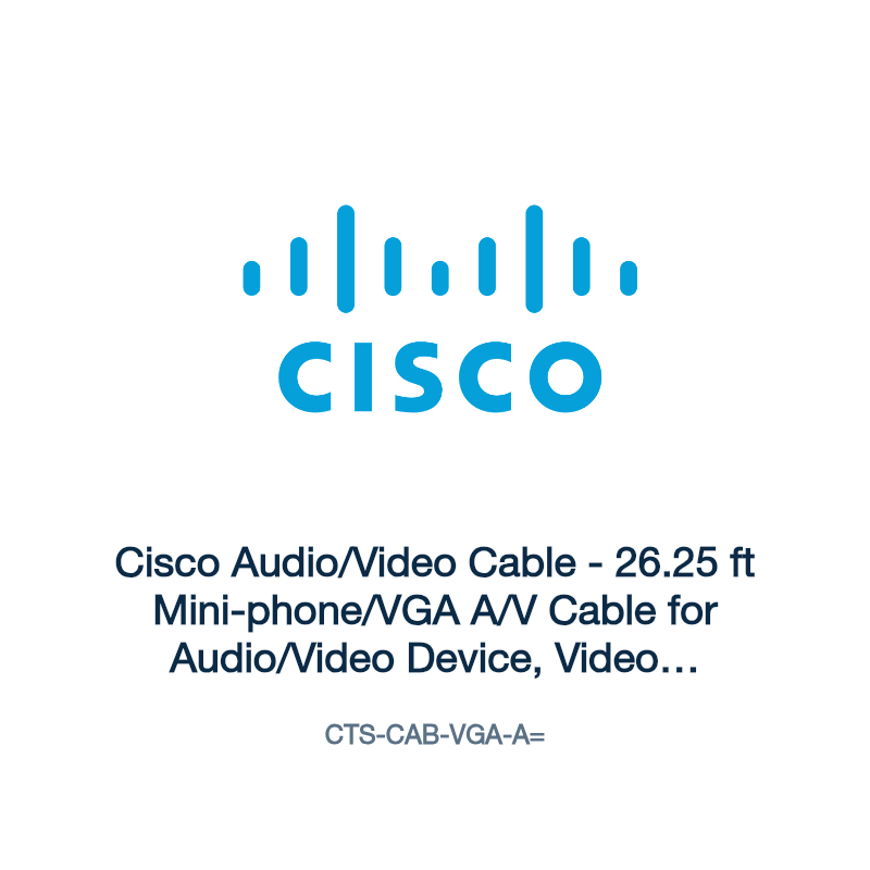 CTS-CAB-VGA-A=: Cisco Audio/Video Cable