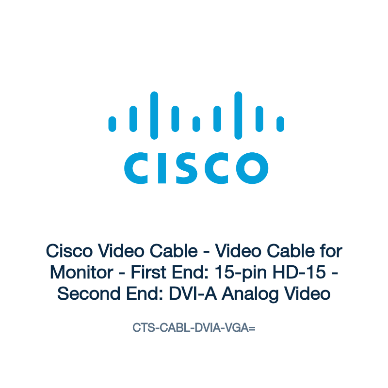 CTS-CABL-DVIA-VGA=: Cisco Video Cable