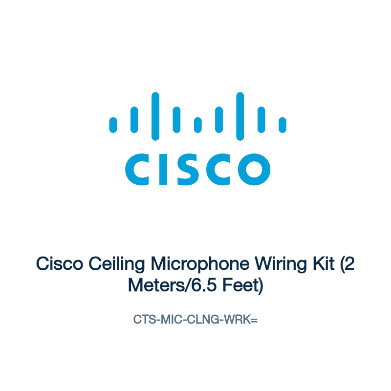 CTS-MIC-CLNG-WRK=: Cisco Ceiling Microphone Wiring Kit (2 Meters/6.5 Feet)