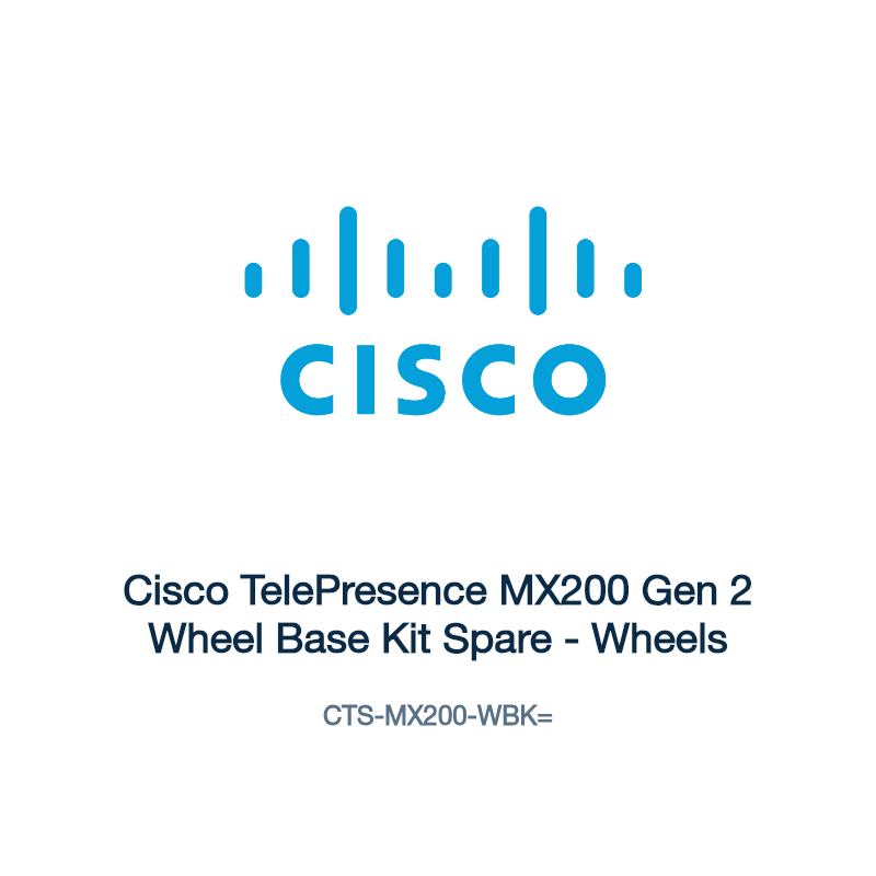 CTS-MX200-WBK=: Cisco TelePresence MX200 Gen 2 Wheel Base Kit Spare