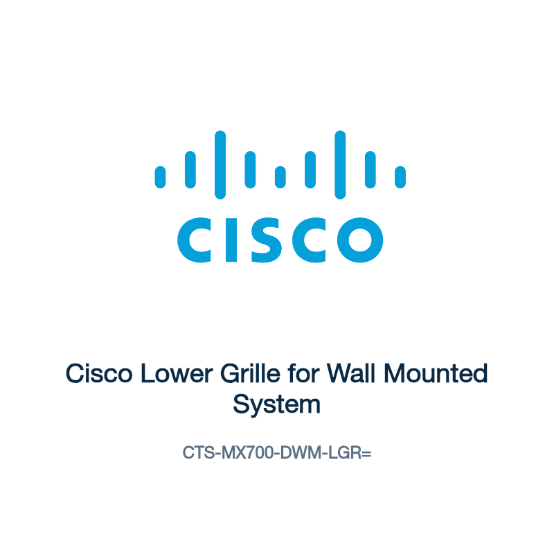 CTS-MX700-DWM-LGR=: Cisco Lower Grille for Wall Mounted System