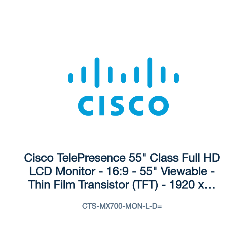 CTS-MX700-MON-L-D=: Cisco TelePresence 55" Class Full HD LCD Monitor