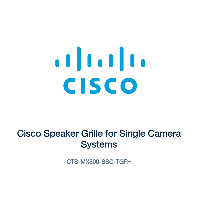 CTS-MX800-SSC-TGR=: Cisco Speaker Grille for Single Camera Systems