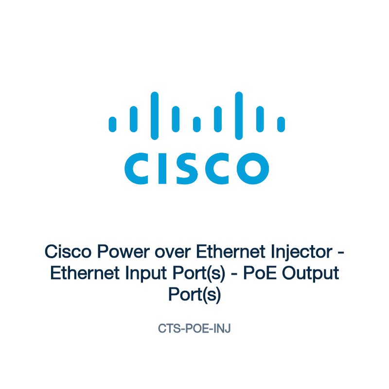 CTS-POE-INJ: Cisco Power over Ethernet Injector