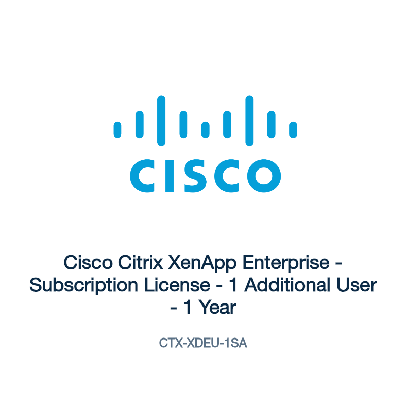 CTX-XDEU-1SA: Cisco Citrix XenApp Enterprise