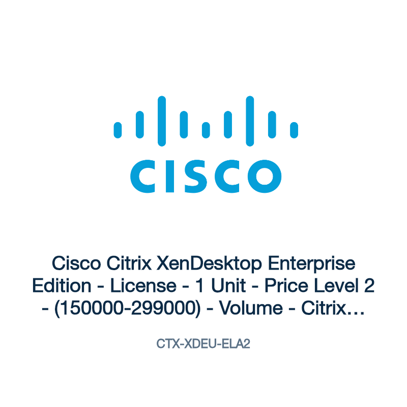 CTX-XDEU-ELA2: Cisco Citrix XenDesktop Enterprise Edition