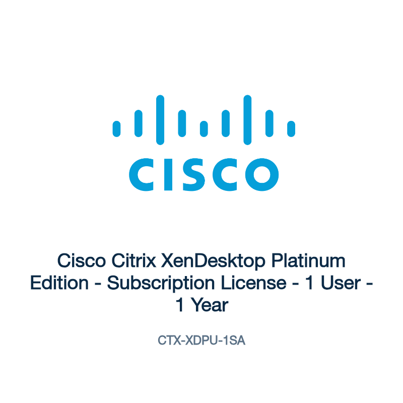 CTX-XDPU-1SA: Cisco Citrix XenDesktop Platinum Edition