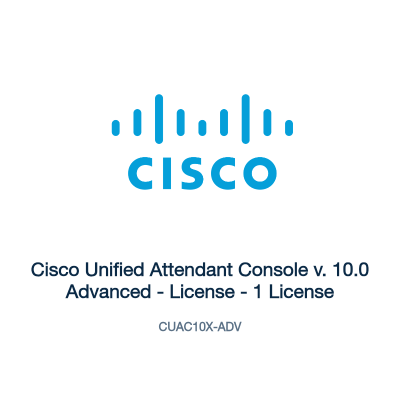 CUAC10X-ADV: Cisco Unified Attendant Console v. 10.0 Advanced