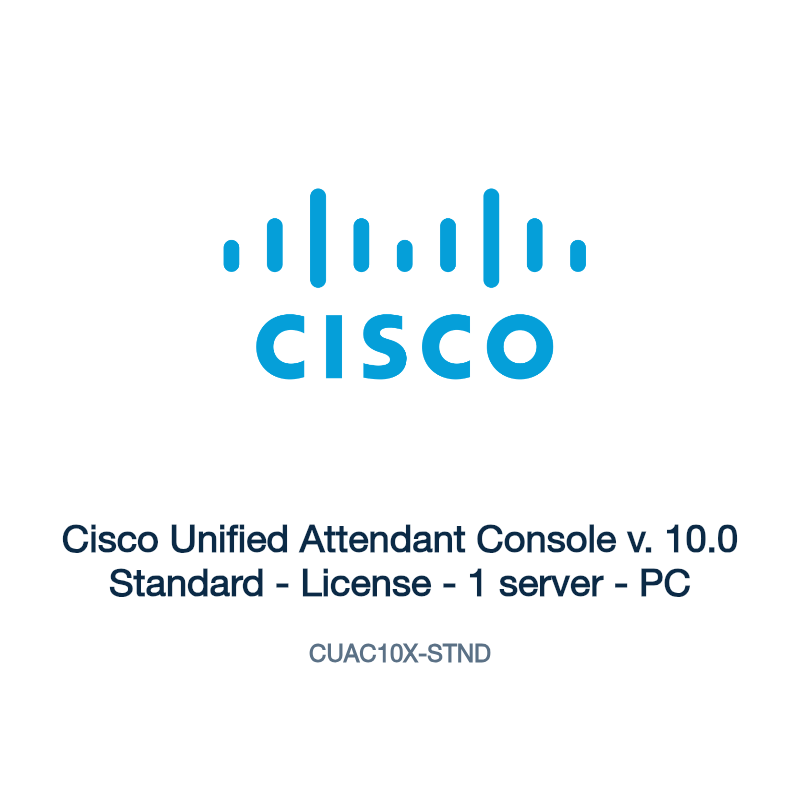 CUAC10X-STND: Cisco Unified Attendant Console v. 10.0 Standard