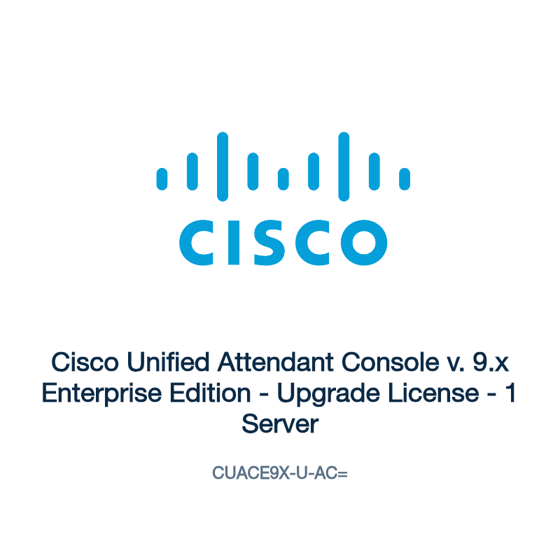 CUACE9X-U-AC=: Cisco Unified Attendant Console v. 9.x Enterprise Edition